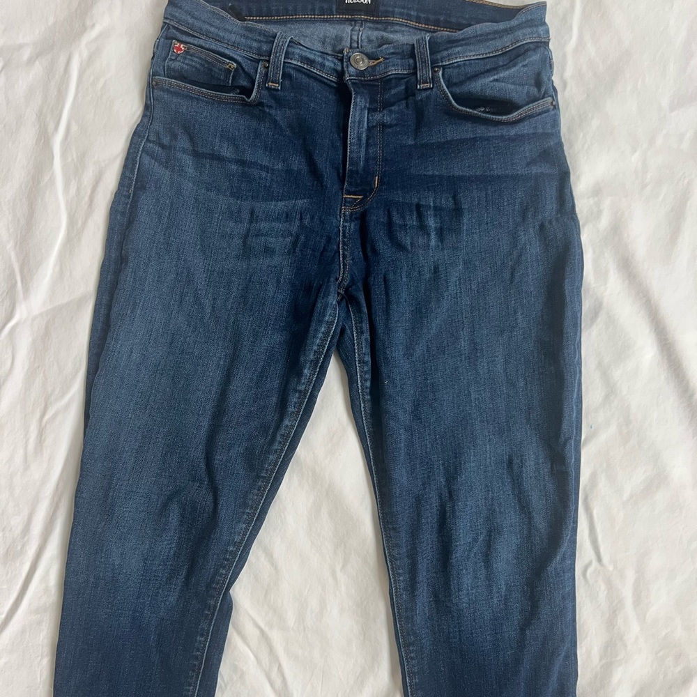 Hudson, size 29, Natalie Mid Crop Skinny, Raw Hem